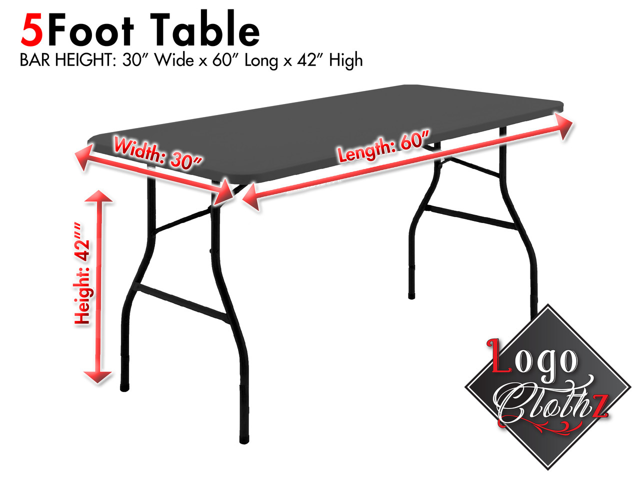 42 inch tall table throw example